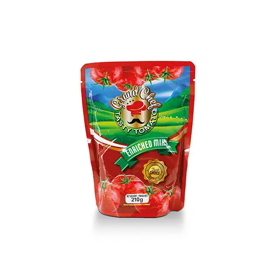 Tomato paste pouch